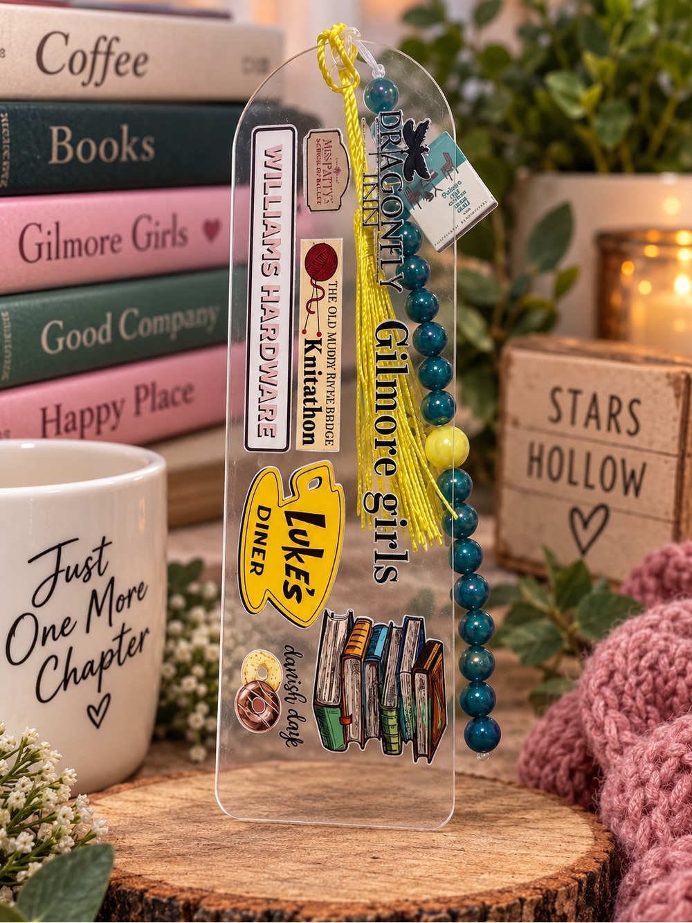 Tv show fandom vibes handcrafted bookmark by me